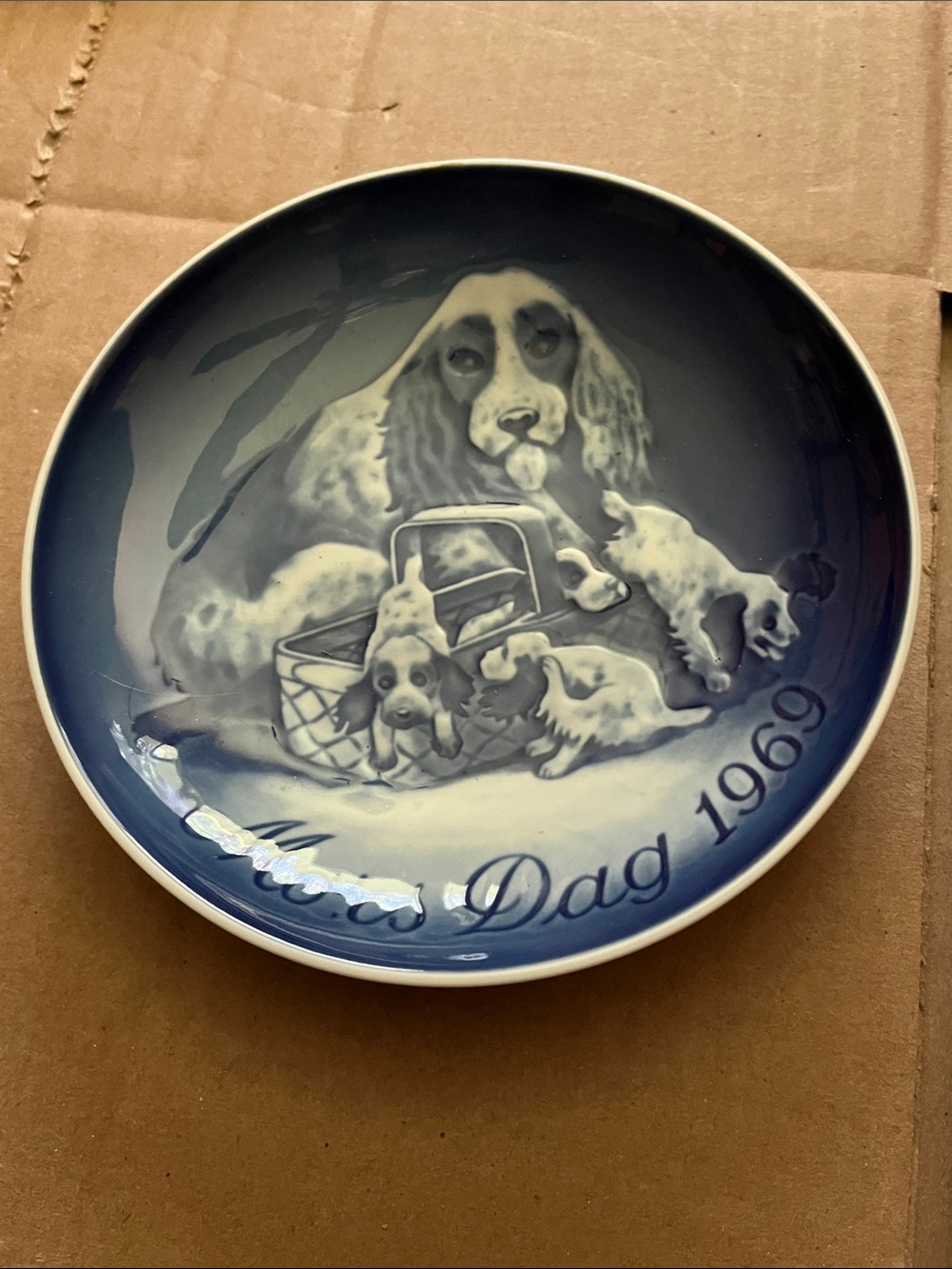 Blue Decorative Dog Plate - Pets Dog Bowls & Feeders